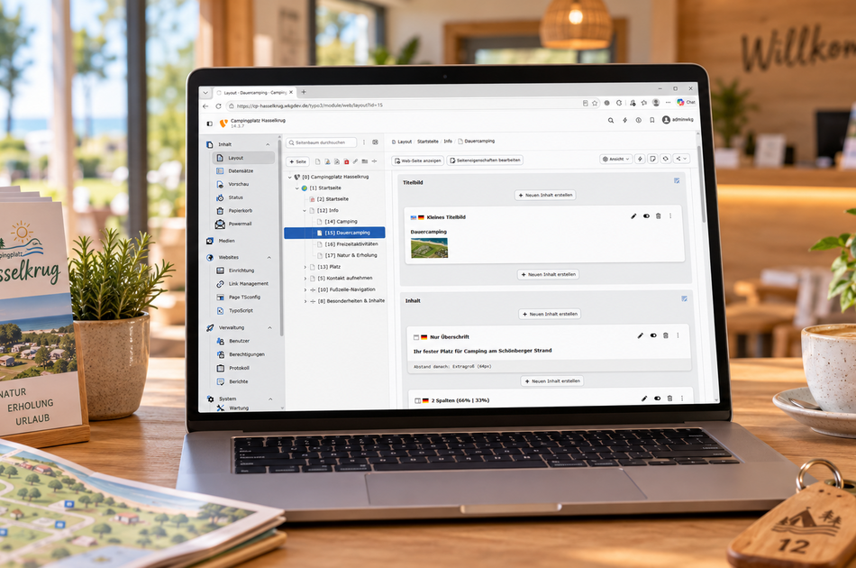 Typo3 Backend der Version v14